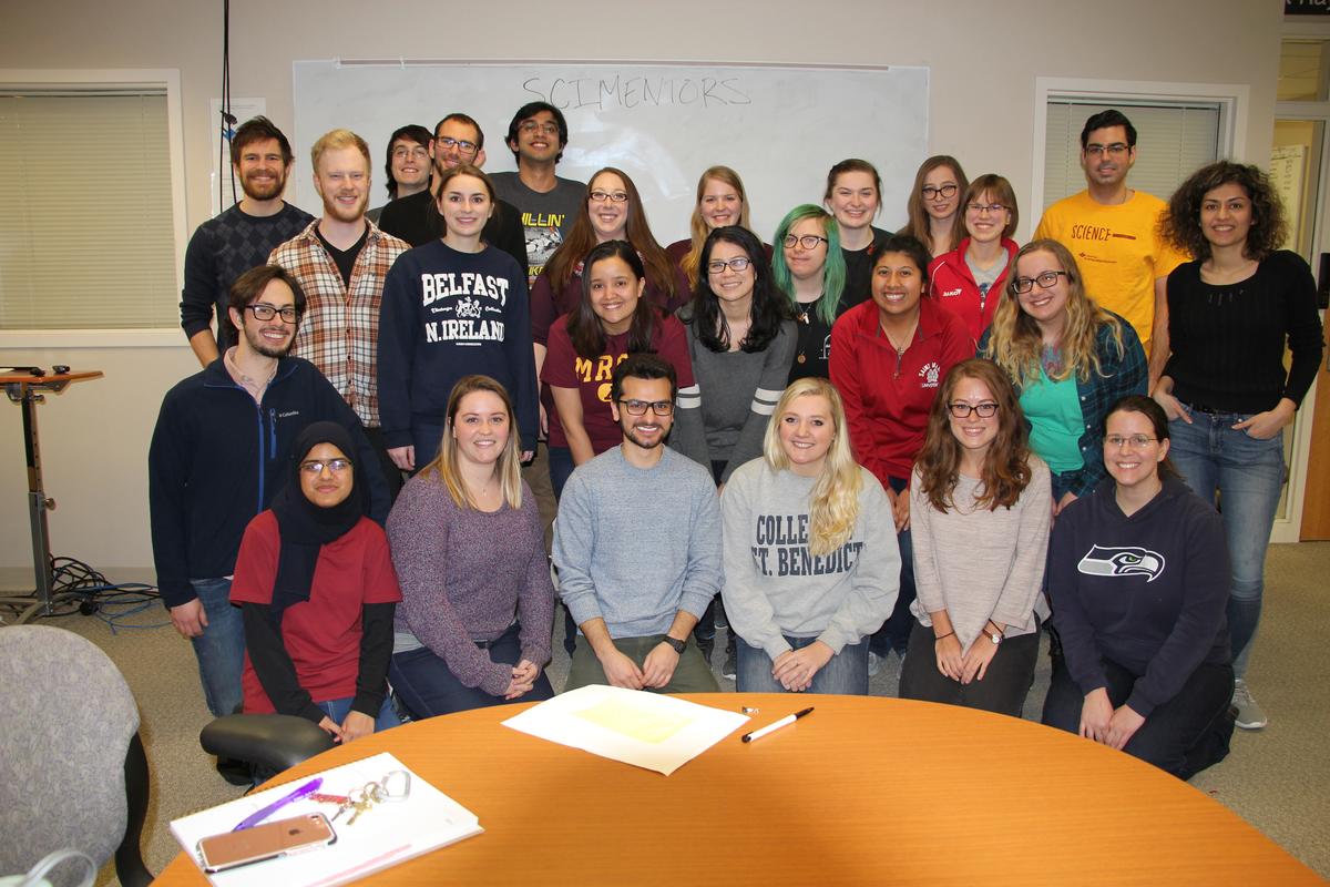 Pictures of Volunteers for Spring Semester 2018